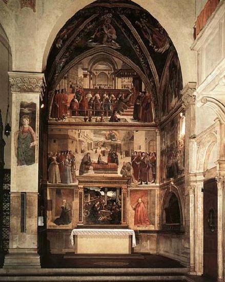 View of the Sassetti Chapel, GHIRLANDAIO, Domenico